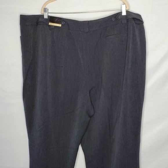 Lane Bryant Wide Leg Cuffed Pants Plus Size 28 Tall Stretch Hi-Rise Trousers NEW - Picture 5 of 12